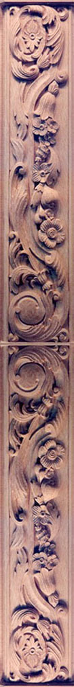 Wood Carved Ornamental for a Recognition Panel Trinity College