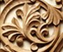wood carving ornamental shade for pipe organs