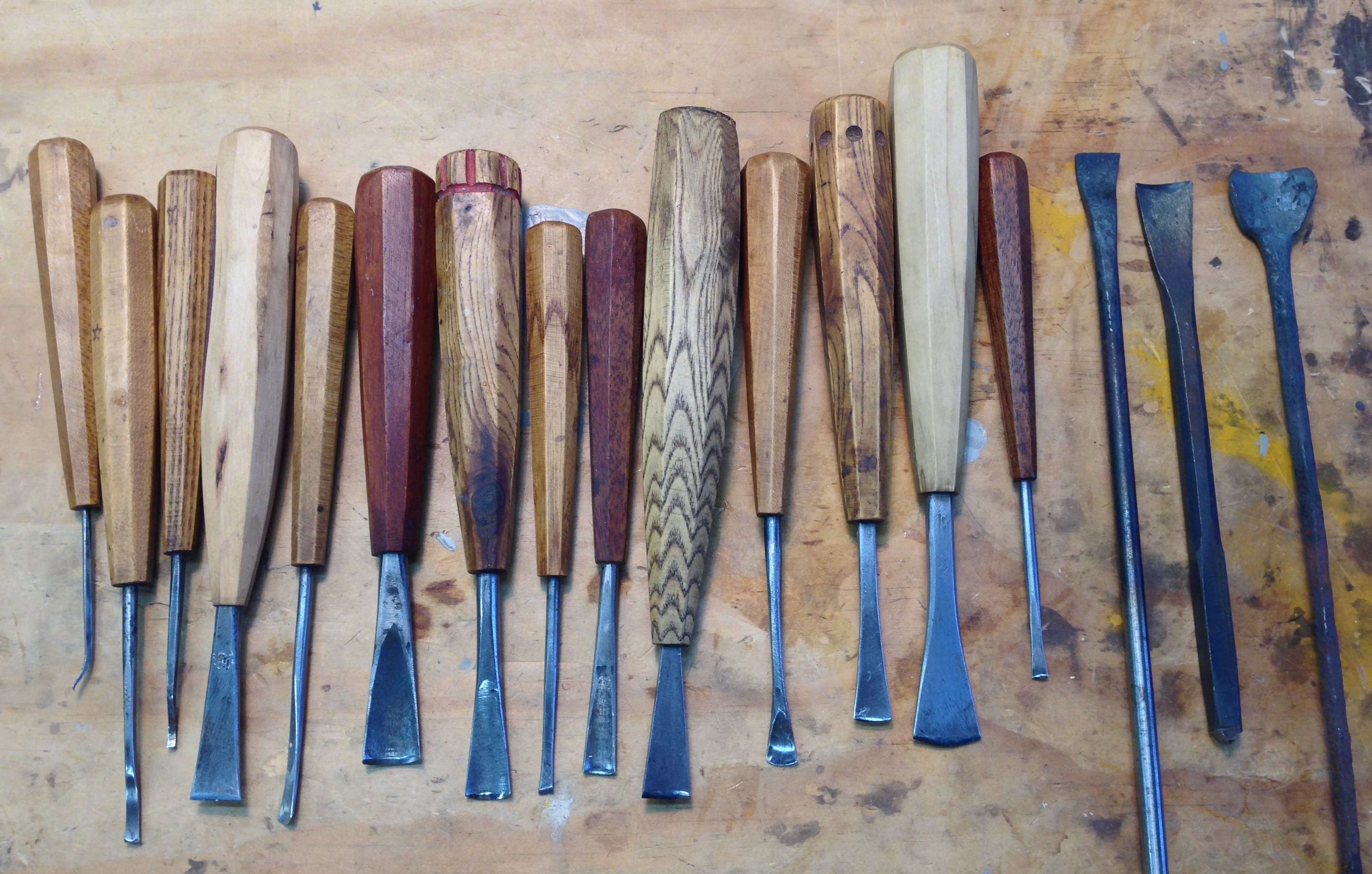 Blacksmithing wood carving tools workshop