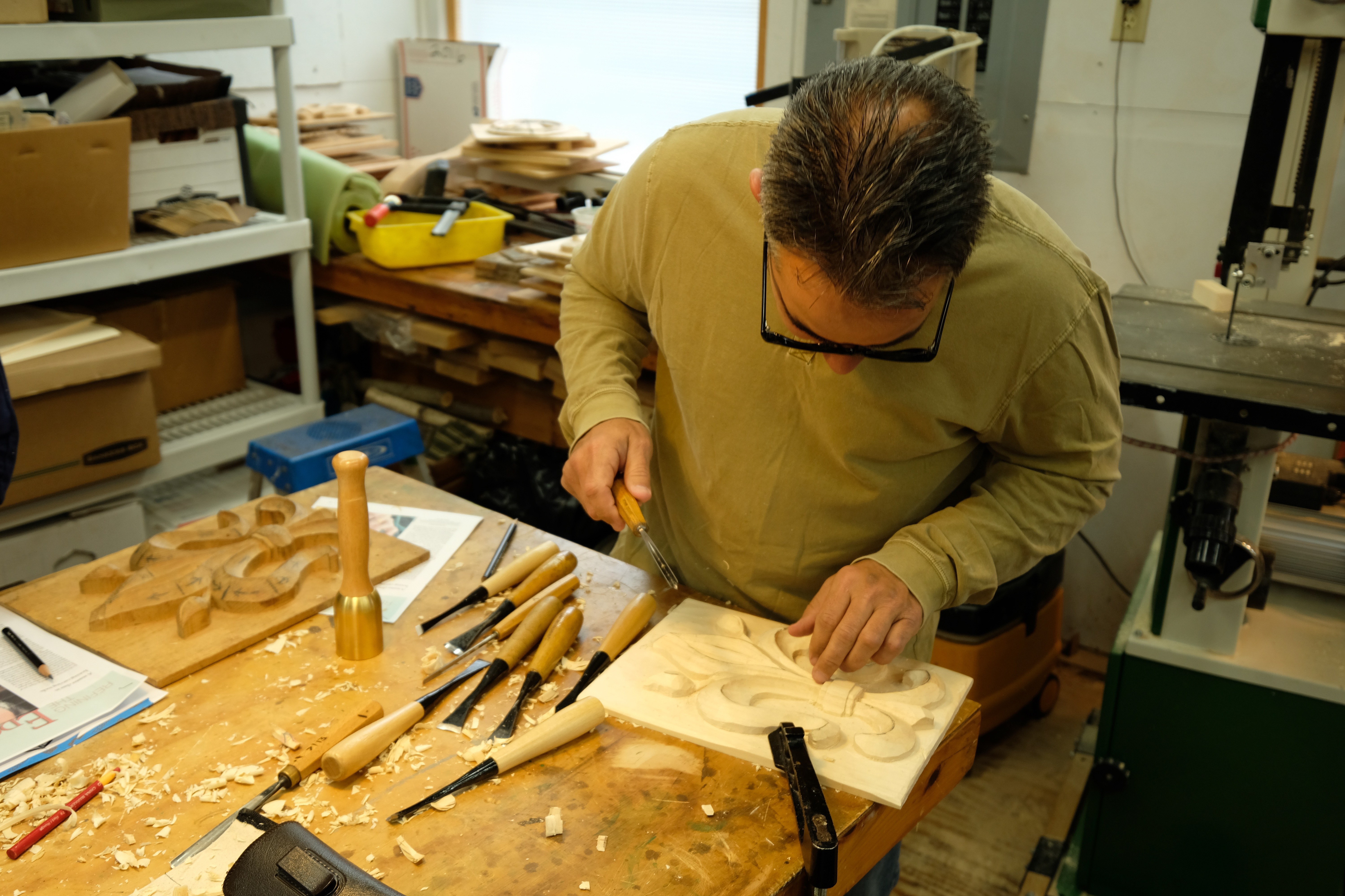 Woodcarving classes at Calvo Wood Carving School