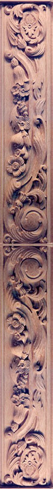 Wood Carved Ornamental for a Recognition Panel Trinity College