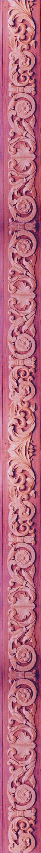 Wood carving ornament