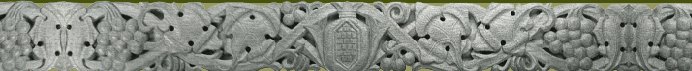 wood carving ornament in white oak