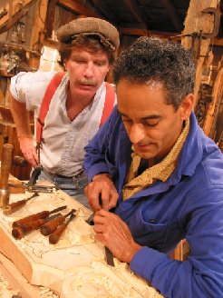 Wood carver David Calvo on The Woodwright Shop